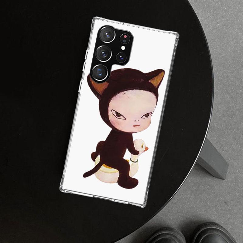 Y-Yoshitomo Nara Phone Case Cover for Samsung Galaxy S26 S25 Edge S24 S23 Ultra S22 Plus S21 FE S20 + Art Customized Fundas Gala