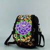 Women 2025 New Shoulder Bag Travel Pouch Vintage Floral Embroidered Crossbody Zip Bag Embroidered Mobile Phone Bag