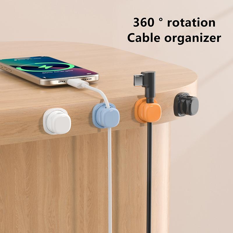 3 Stück Kabelhalter Selbstklebend Kabelklemme Drehbar Unter Tisch Kabelmanagement Ladekabelhalter Drahtklemme Für Auto Zuhause Büro