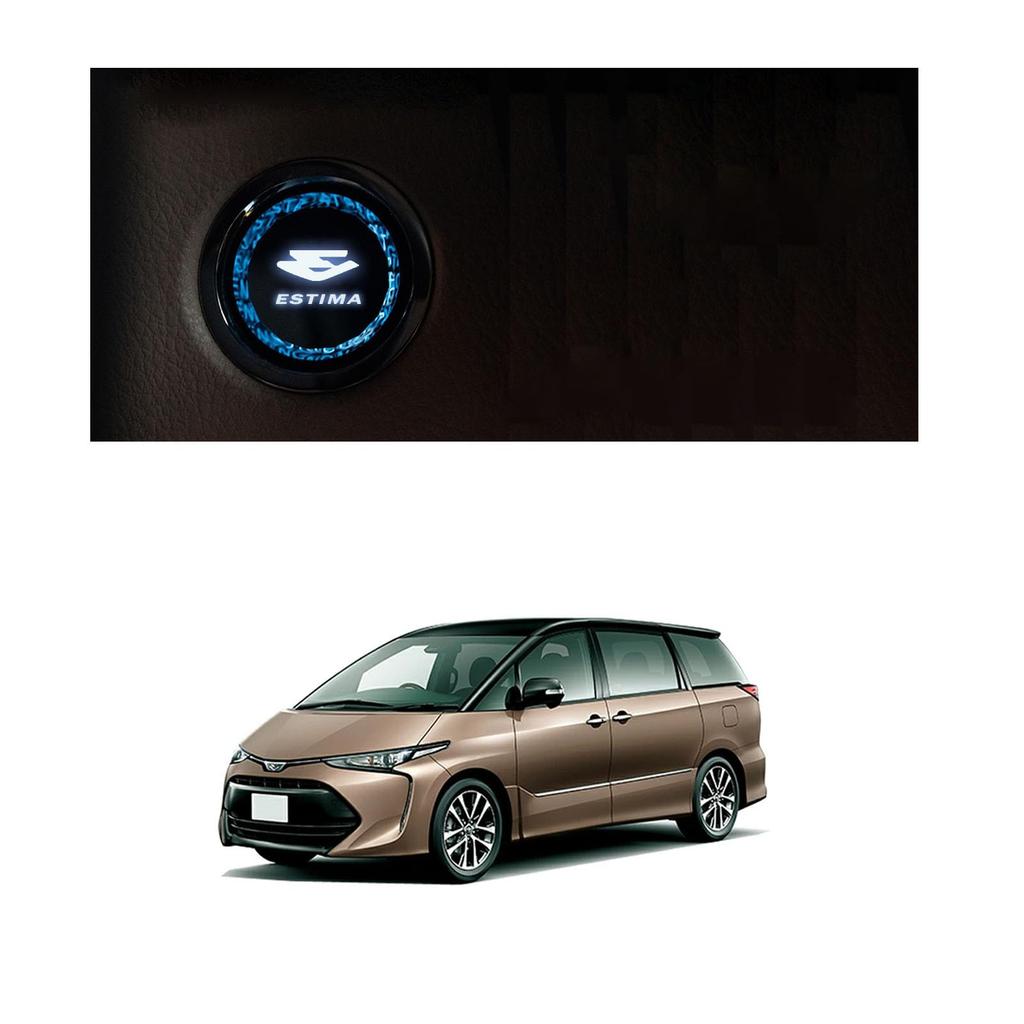Karell Estima 50 Series Engine Start Button 3D Crystal Estima