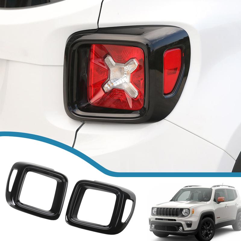 Copertura Decorativa per Lampada Fanale Posteriore per Jeep Renegade 2016 2017 2018 2019 2020 2021 2022 Cappa per Lampada Accessori Esterni