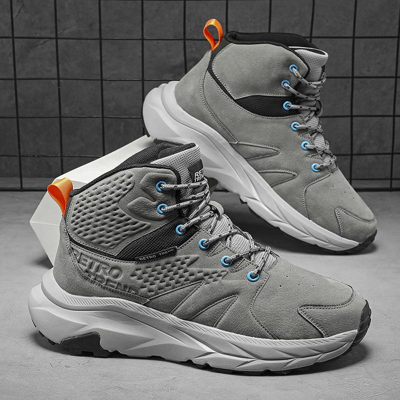 High Top Chunky Sneaker Plus Size 45 Men Women Winter Plush Snow Boots Fashion Casual Cow Suede Height Increased Platform Shoes