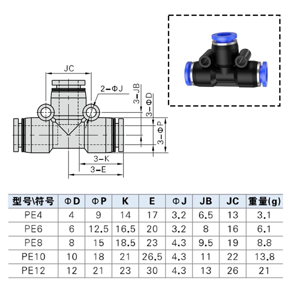 PU PE PV PY box 4/6/8/10/12/14/16mm pneumatic hose connector kit pneumatic quick release air hose push in connection accessories