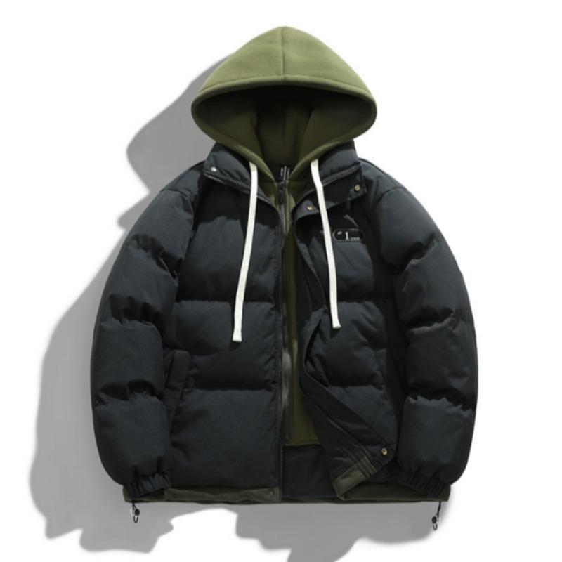 Männer Mit Kapuze Dicken Warmen Bunten Mantel Winter Jacke Herren Streetwear Hip Hop Parka Schwarze Kleidung Puffer Jacken
