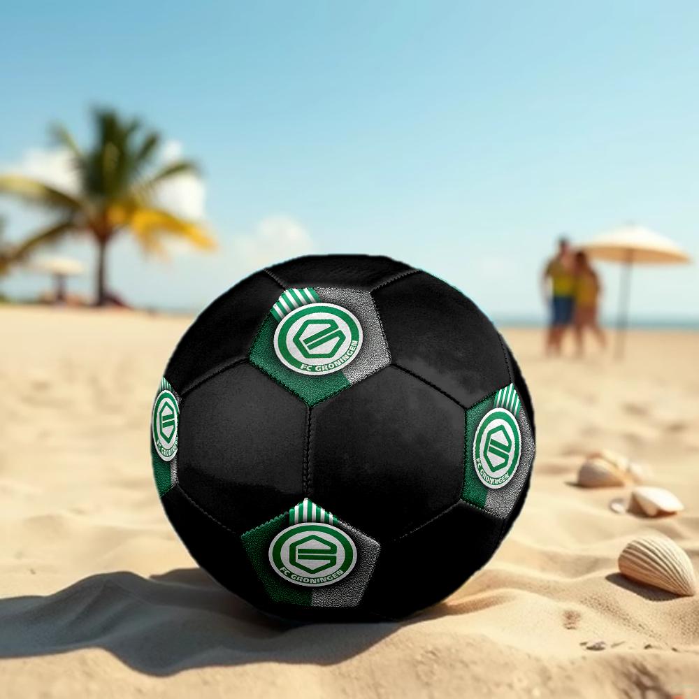Groningen FC Soccer Ball, Colorful, Suitable for All Ages, Machine-stitched, PVC Material, Competition Grade, Durable and High Bounce