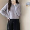 Early Spring Mink Sweater for Women Autumn and Winter Short Thickened Warm Pullover Sweater Ins Jumpers