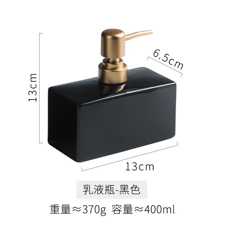 Creative Gold Press Lotion Bottle Hand Sanitizer Shampoo Ceramics Bottle Bathroom Accessories Soap Dispenser Bathroom Decoration