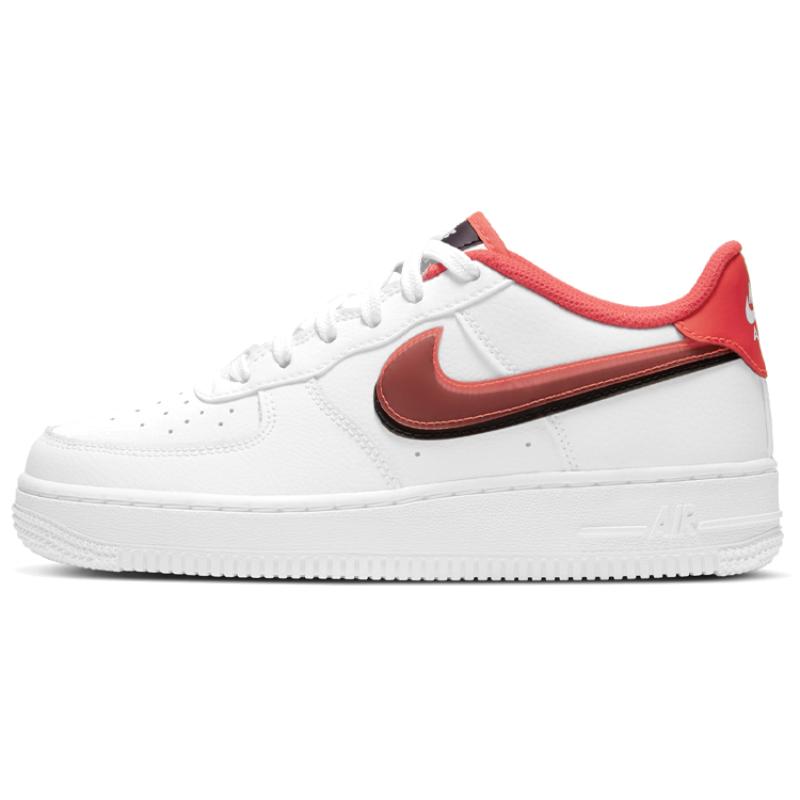 

Nike Air Force 1 LV8 Double Swoosh Bright Crimson GS Sneakers CW1574-101 36