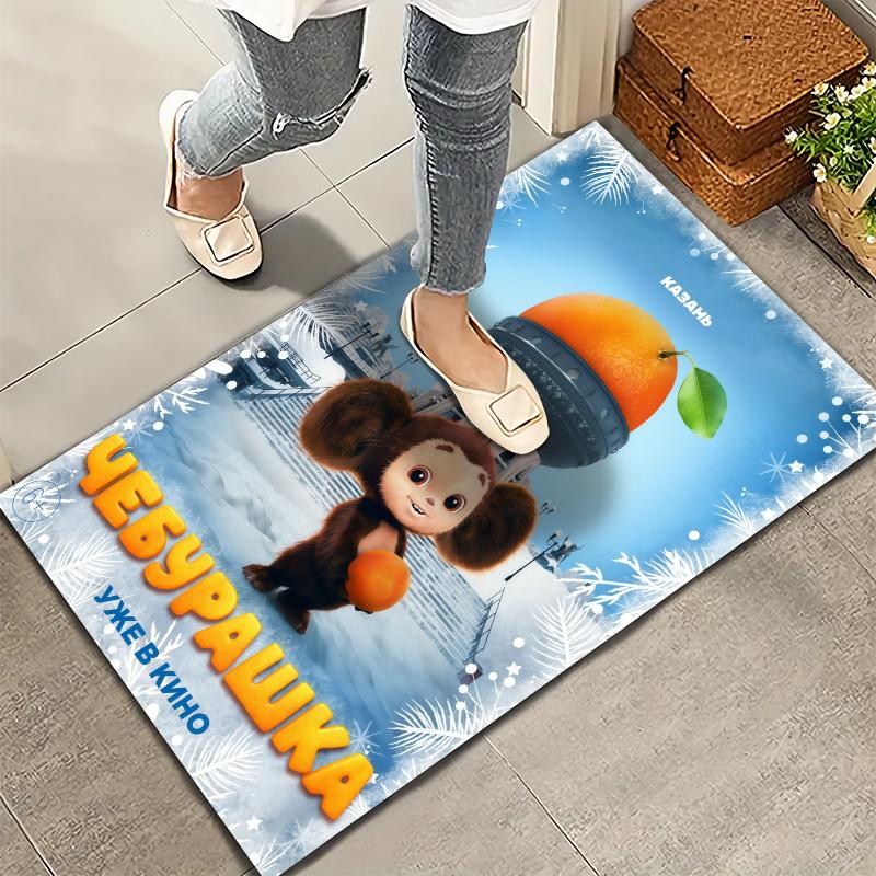 Cheburashka Carpet Rug for Living Room Bedroom Home Sofa Decoration,Kids play Nonslip Floor Mat