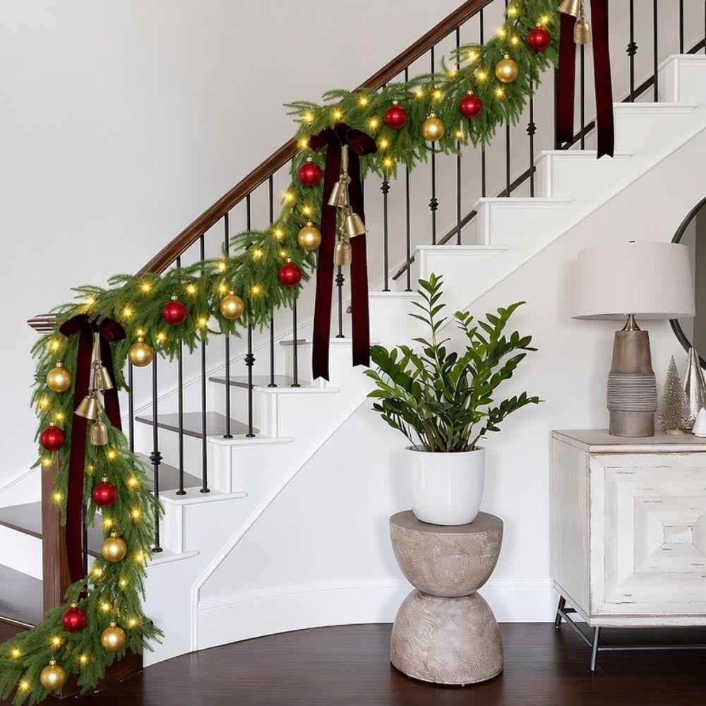 Pine Needles Realisticl Green Garland Christmas Decoration Garland Christmas Decorations