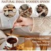 6 Pcs Small Wooden Coffee Spoons Long Handle Wooden Mixing Spoon, Mini Stirring Spoon Honey Spoons Tiny Mixing Spoon Wood Iced Tea Spoons Spoon for