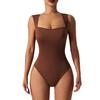 Wide Shoulder Vest, Square Neck, High Elastic, Seamless Shapewear, Waist And Belly Fashion Women