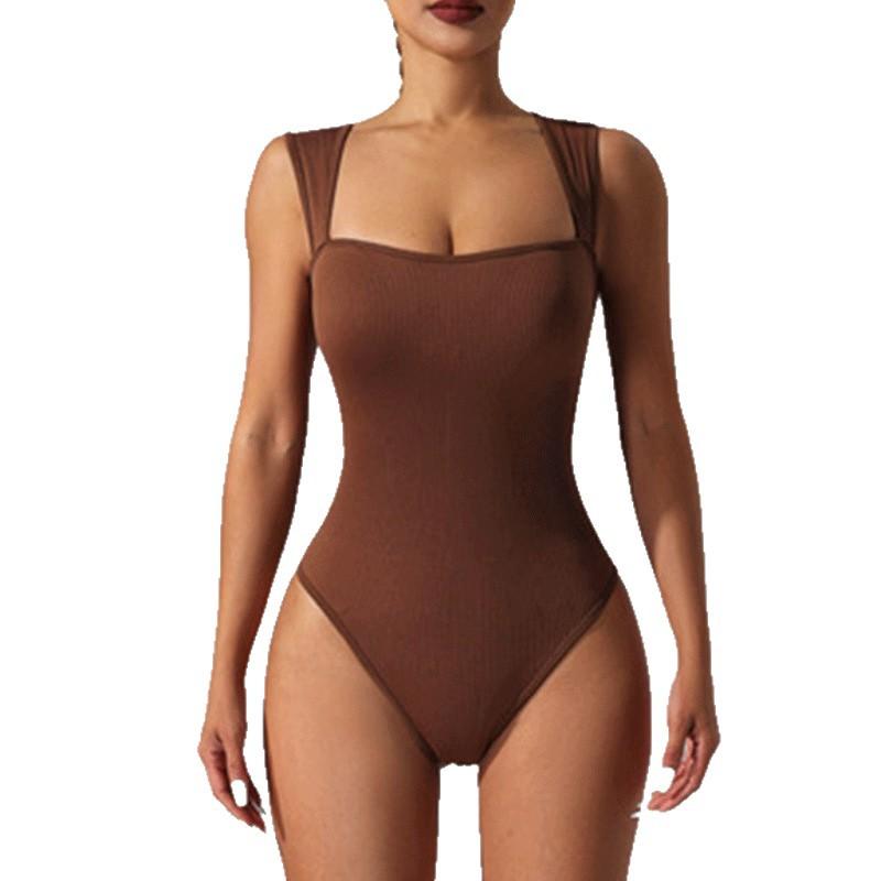 Wide Shoulder Vest, Square Neck, High Elastic, Seamless Shapewear, Waist And Belly Fashion Women