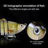 1/2/3/5Pcs 10CM/15.5G Multi-Jointed Fishing Lure with Hooks Realistic 7-Section Swimbait Plastic Artificial Bait Freshwater Saltwater Accessories