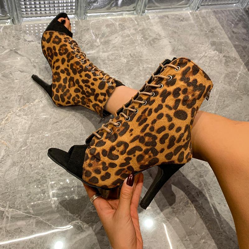 Moda 2025 Estate Nuovi Sandali Stiletto Donna Moda Punta Rotonda Scamosciato Allacciatura Frontale Cerniera Posteriore Antiscivolo Resistenti all'Usura Tacchi Alti