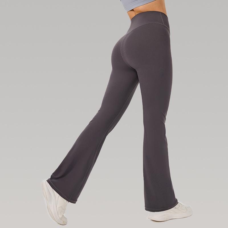 Women s Solid Color High-Waist Flare Yoga Pants 6 (100-115 lbs)