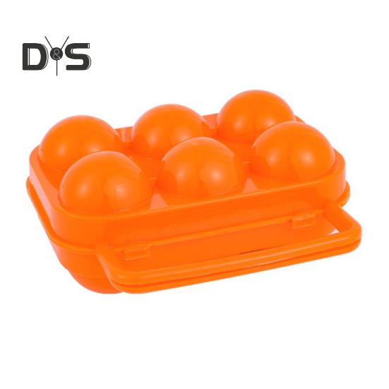 Tragbarer Eierbehälter, strapazierfähig, 2/4/6 Fächer, Eier-Aufbewahrungsbox, für Küche, Outdoor, Camping, Picknick, faltbar, Eier-Organizer, Halter, Tragetasche, Clip