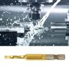 HSS 6.35mm Hex Shank Tap Drill Bit Through-Hole Inner Chip Removal Tap Drill 15mm(M3)