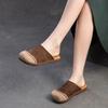 Fashion GKTINOO 2025 Summer New Genuine Leather Casual Comfortable Mixed Colors Round Toe Flat Slippers Versatile Women's Shoes
