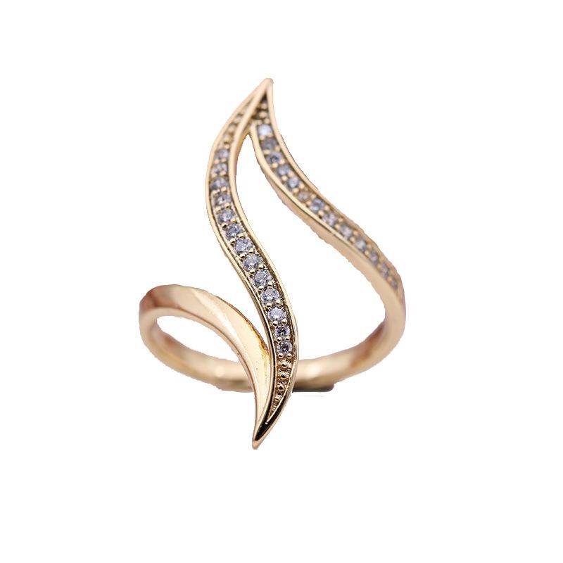 1PC Fashion High-end Design Ring, Popular Party Micro-inlaid Jewelry Women