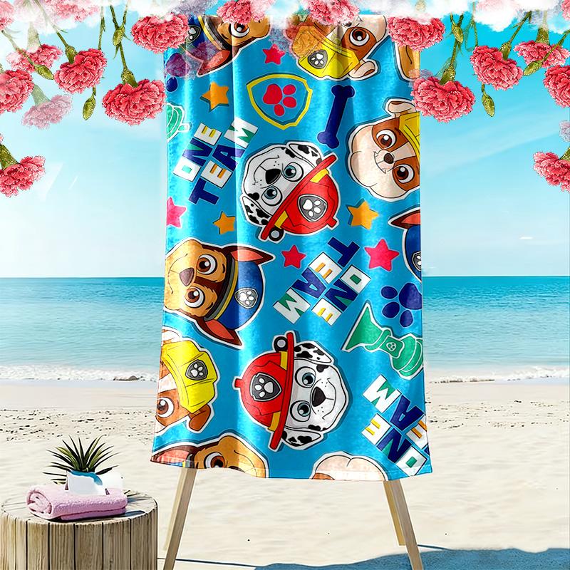 PAW Patrol2 Print Beach Towel, Large Soft Quick Dry Towel for Beach Camping Swimming