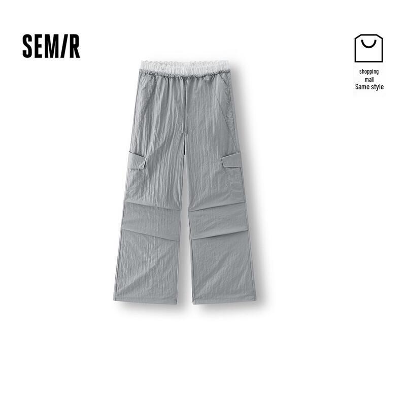 Semir Women s Loose Fit Cool-Feel Wide-Leg Cargo Pants M
