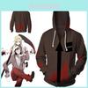 Moletom com Capuz Estiloso de Anime Angels Of Death Isaac Foster Zack Casaco Suéter Fantasia Cosplay Para Conforto e Calor Máximos