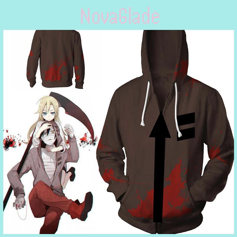 Moletom com Capuz Estiloso de Anime Angels Of Death Isaac Foster Zack Casaco Suéter Fantasia Cosplay Para Conforto e Calor Máximos