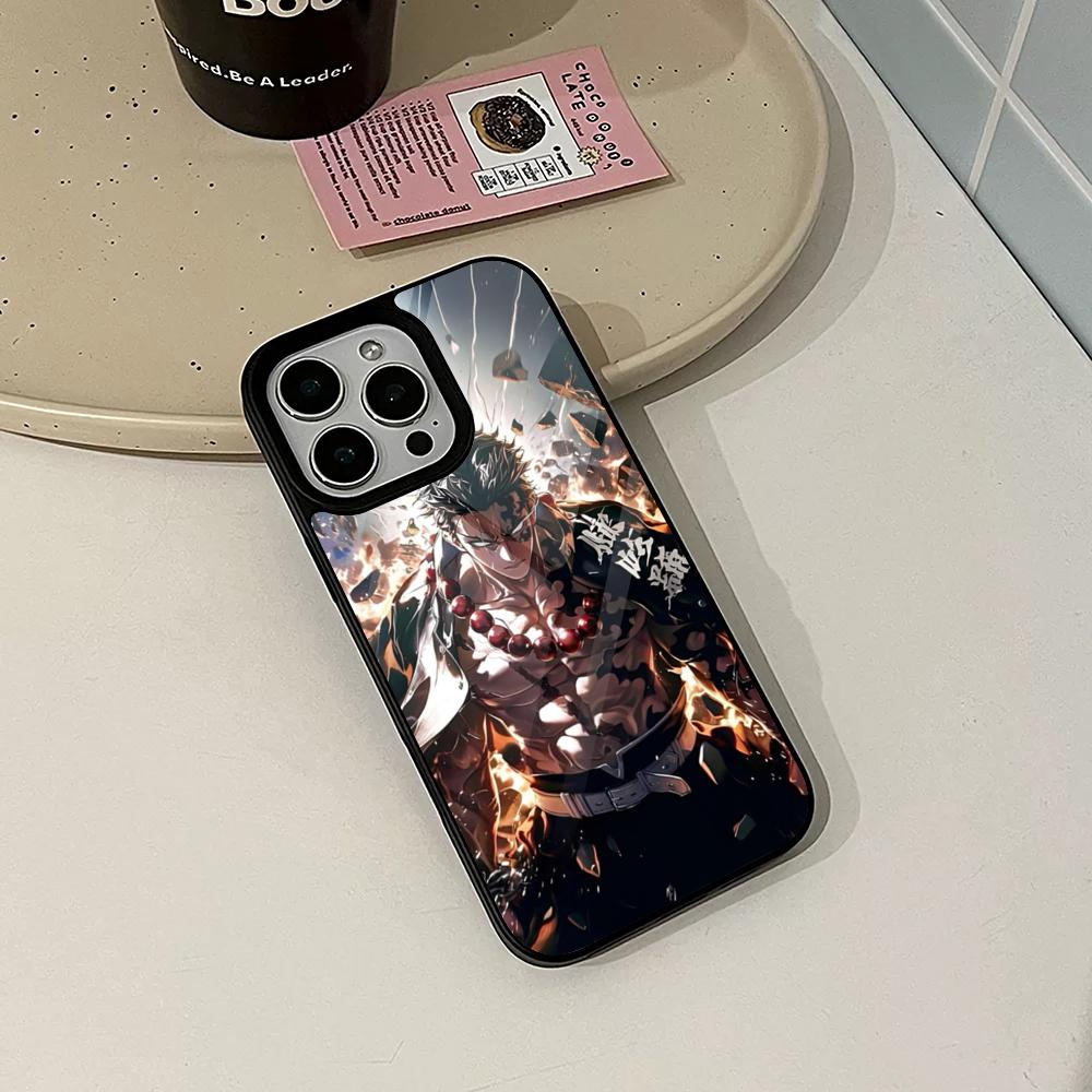 Anime Demon Slayer Phone Case for Iphone 17 16 15 14 Air 13 12 11 Pro Max Mini Plus Fundas Shell PC+TPU Cover