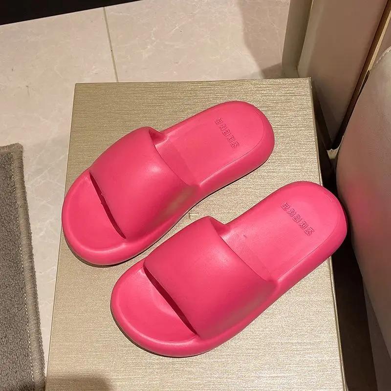 

Slides Bathroom Platform Shoes for Women Elegant and Fashionable Woman Slippers Casual Wholesale Designer Luxury Chic 39 Sandals 36-37