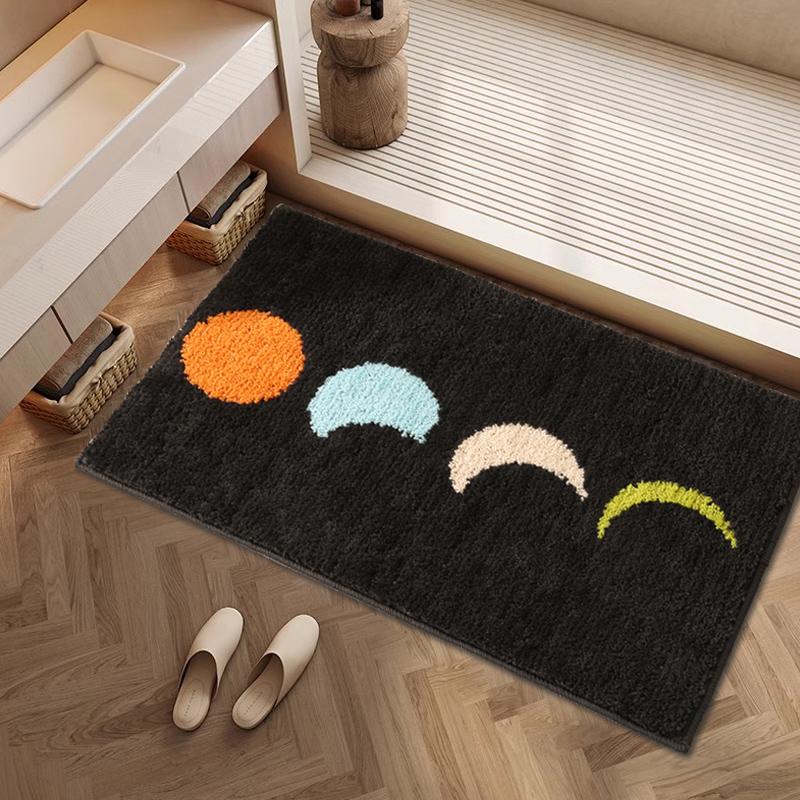 

VIKAMANordic Minimalist Bathroom Floor Mat, Thick Waterproof Foot Mat for Bathroom Entrance, Anti-slip Carpet, Entrance Door Mat 40X60CM (1.3X2FT