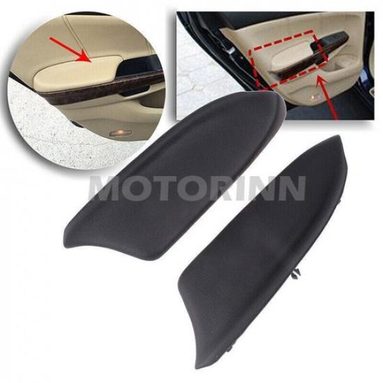 1Pair Black For Honda Accord Sedan 2008~2012 Leather Door Panels Armrest Cover