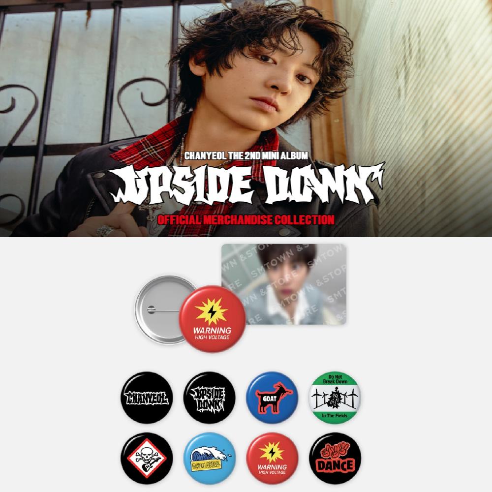 

Pre-order CHANYEOL Upside Down Pin Button Set