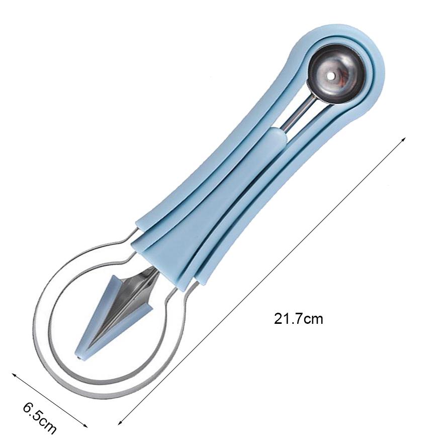 

Резак для арбуза, совок, нож для резьбы по фруктам, резак для фруктов, тарелка для фруктов, сепаратор мякоти, кухонные домашние гаджеты, инструменты синий