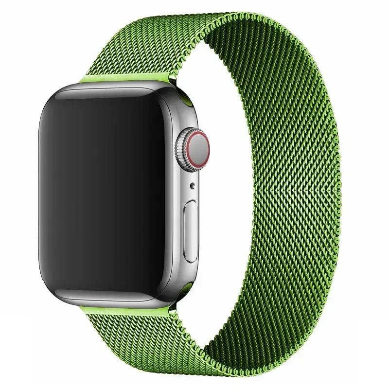 Magnetic Loop Strap For Apple watch Band 44mm 40mm 45mm 41mm 42mm 38mm Stainless Steel Bracelet iWatch Series Ultra 9 8 SE 7 6 5