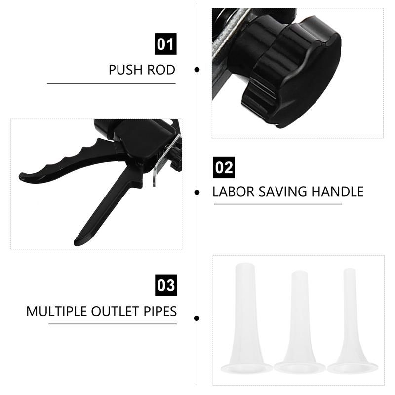 2026 Hot Manual Sausage Maker Tube Syringe Meat Fillers Machine Nozzle Sausage Stuffer Funnel Kitchen Meat Grinder Tools