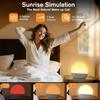 Digital Sunrise Alarm Clock Wake Up Light White Noise Machine Bluetooth Speaker Dimmable Night Light for Sleep Aid Perfect Gift