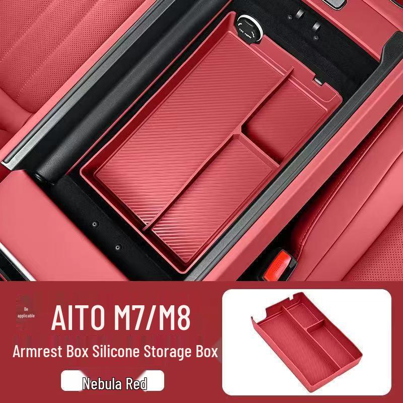 Silicone Armrest Storage Mat for 26 AITO M7/M8 Models