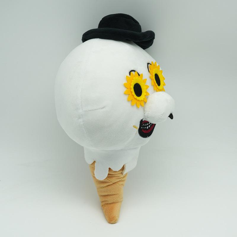 Art the Clown Plush Keychain 11.8 Inch Stuffed Doll Terrifier Horror Movie Character Black Hat Sunflower Glasses Bag Charm Gift