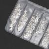   Colorful   Glass Nail Art Rhinestons Decoration Costumes Material Package(Silver)