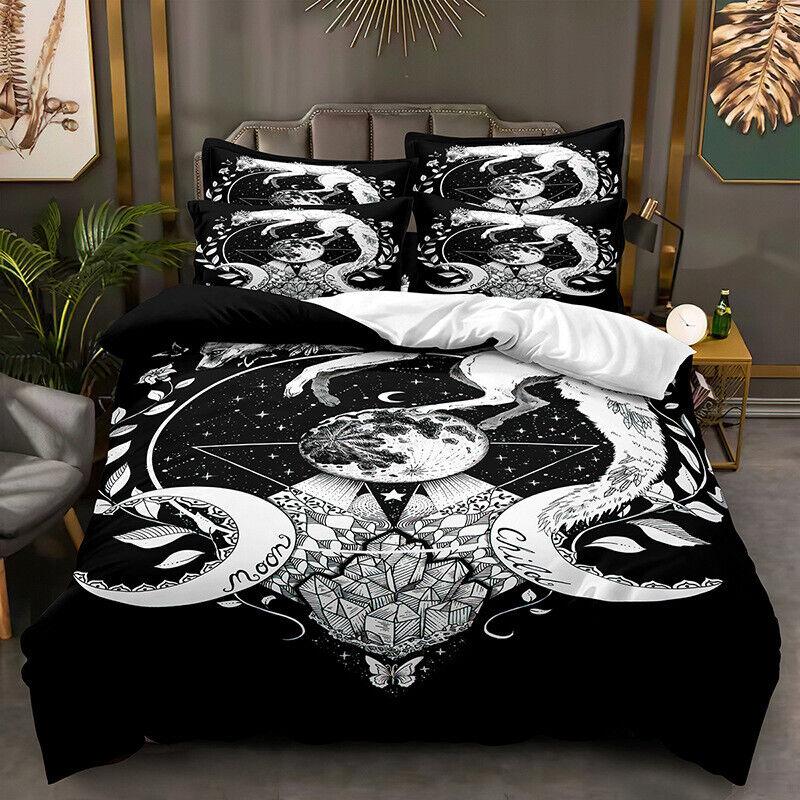Viking Mythology 3D Duvet Cover Pillowcase Single Double King Bedding Set Gift