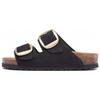 Fashion Buckle Casual Slip-On Closed-Toe Birkensock Shoes Women Shoes Black 1023290