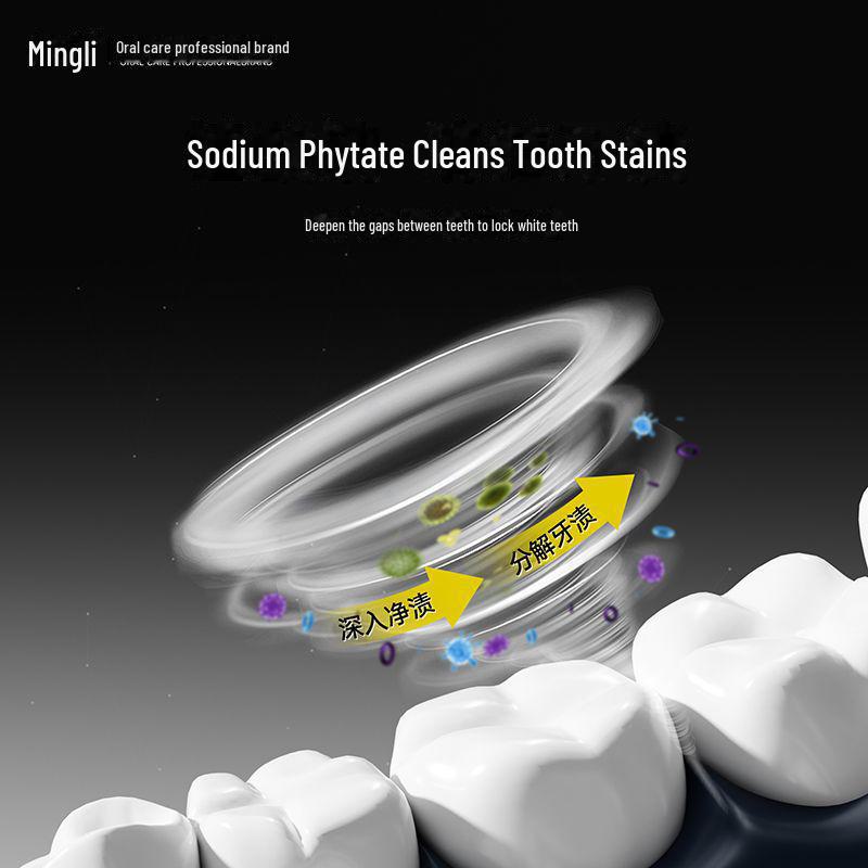 Mingli Stain Removal Toothpaste - Removes Yellow Stains, Whitens, Freshens Breath, Mint Flavor, 120g