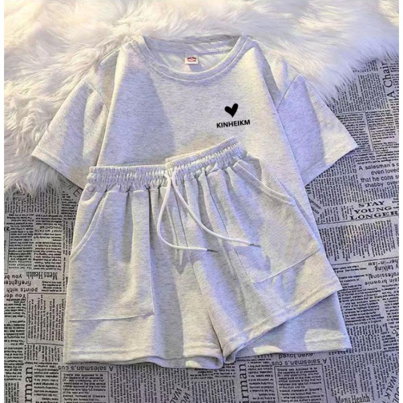 

Women s Trendy Summer Shorts & Top Set - Slimming, Comfortable, Casual Sportswear Large