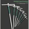 2.5/3/4/5/6/8/10mm Torx Screwdriver T Type Allen Hex Wrench Chrome Spanner T-shaped Hand Tool Extended T-Socket Wrench