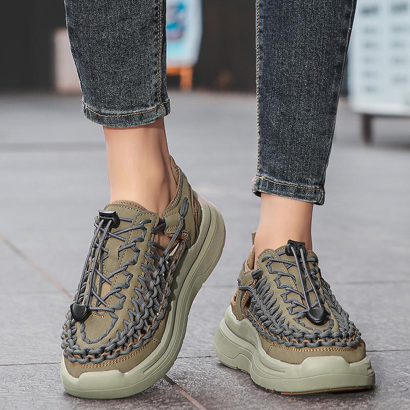 Summer Platform Woven Sandals for Men and Women