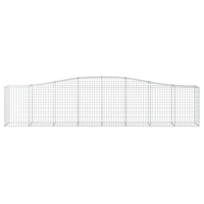 VidaXL Arched Gabion Basket Gabion Cage Gabion Wall Stone Basket Gabion for Stone Garden Patio Outdoor 153414