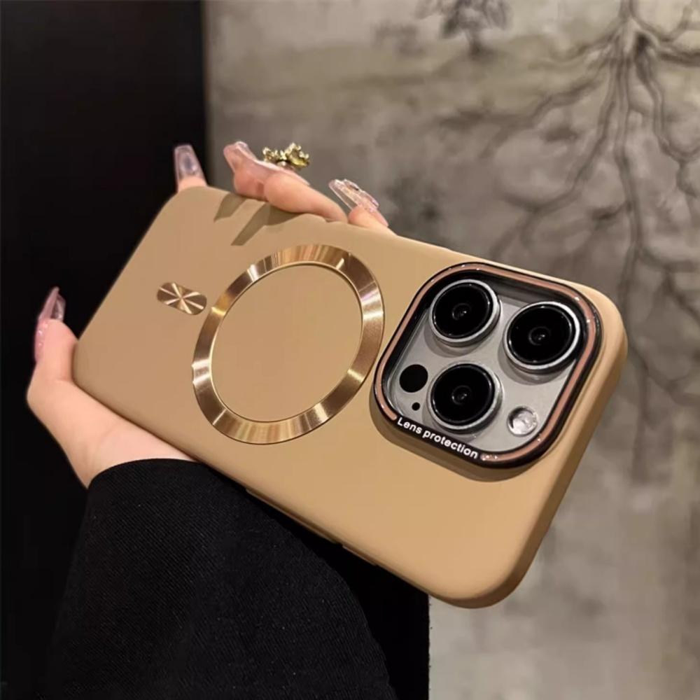 Luxury Hard Laser Magnetic For Magsafe Case For iPhone 16 15 14 Plus 13 12 Pro Max 11 Wireless Charger Matte Ultra-Thin PC Cover
