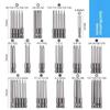 50/36Pcs 1/4 Head Long Screwdriver Bit Set Extra Long Torx Star Hex Spline Bit