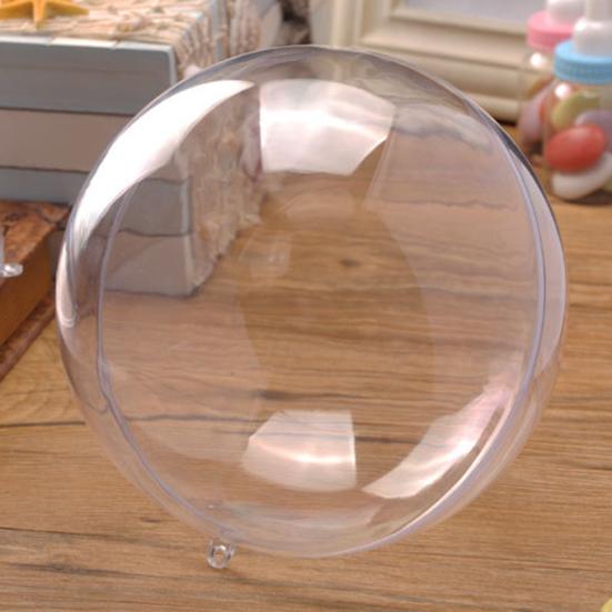 5 Τεμάχια Χριστουγεννιάτικη Μπάλα Διαφανής Γεμιζόμενη Κούφια Αθραύστη Αναχρησιμοποιήσιμη Διάταξη Σκηνής Διακόσμηση Εμπορικού Κέντρου Διακόσμηση Χριστουγεννιάτικου Πάρτι Κρεμαστή Μπάλα Πάρτι